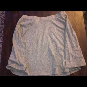 Grey Forever 21 Midi Skirt US L